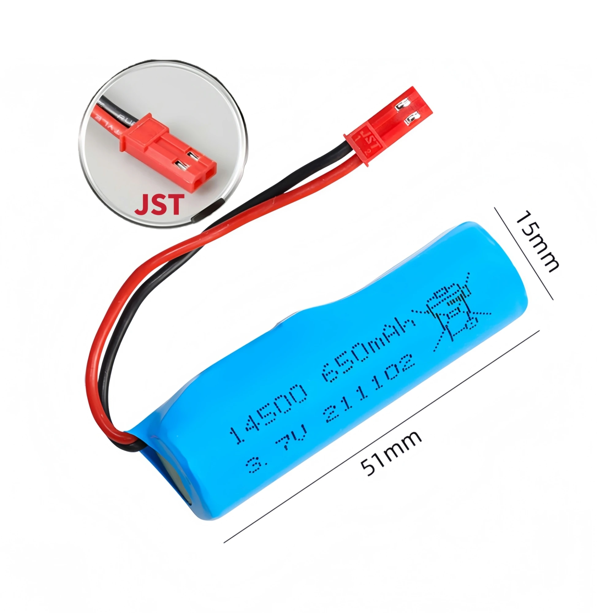 4PCS 14500 Batteria Al Litio Ricaricabile 3.7V 650mAh 10C Caricatore USB per Q9 RC Barca Q10 RC Motoscafo Pistola Giocattolo Elettronica Drone