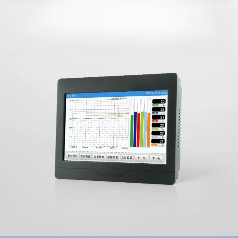 Multi-channel inspection touchscreen operation displays alarm instruments