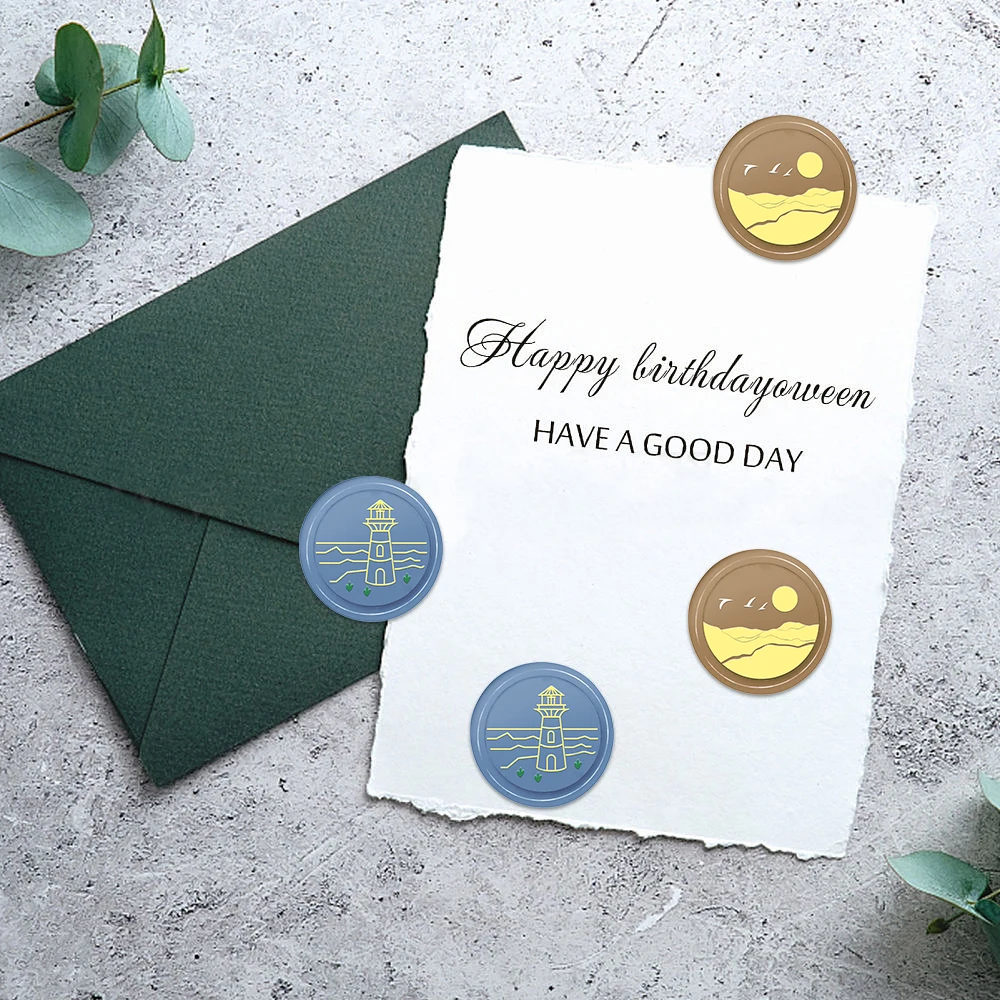 Góra Fredrich Sublime Blushed Bride Latarnia Morska Pieczęć Woskowa Głowica Stempel 25mm Mosiężny Stempel do Dekoracji Kopert Kartek z Życzeniami