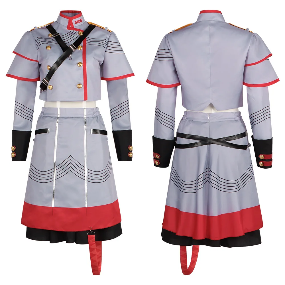 

Virtual Idol Teto Costume Heavy Sound Cosplay Halloween Role-playing Outfit Concert Clothes Female Student Uniform Set