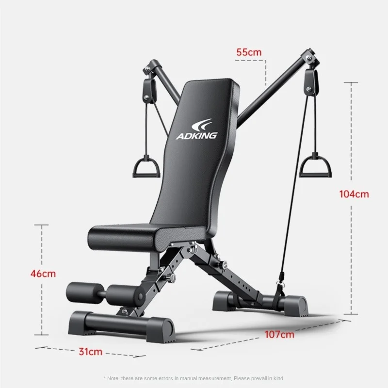 Die TULX-Motion-Hantelbank kann als Bankdrücken und Sit-Up-Hilfe verwendet werden oder als Langhantel-Spannband für Heimfitness. Einfach zu bedienen