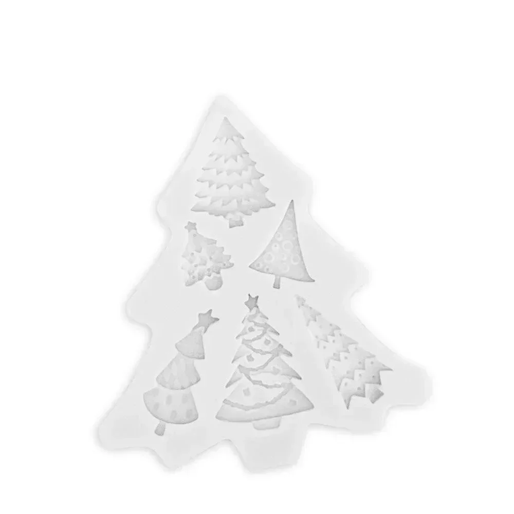 Chrsitmas Decoration Silicone Molds Xmas Tree Shape DIY Cake Mold Candy Craft Chocolate Biscuits Mould Reusable Baking Tools