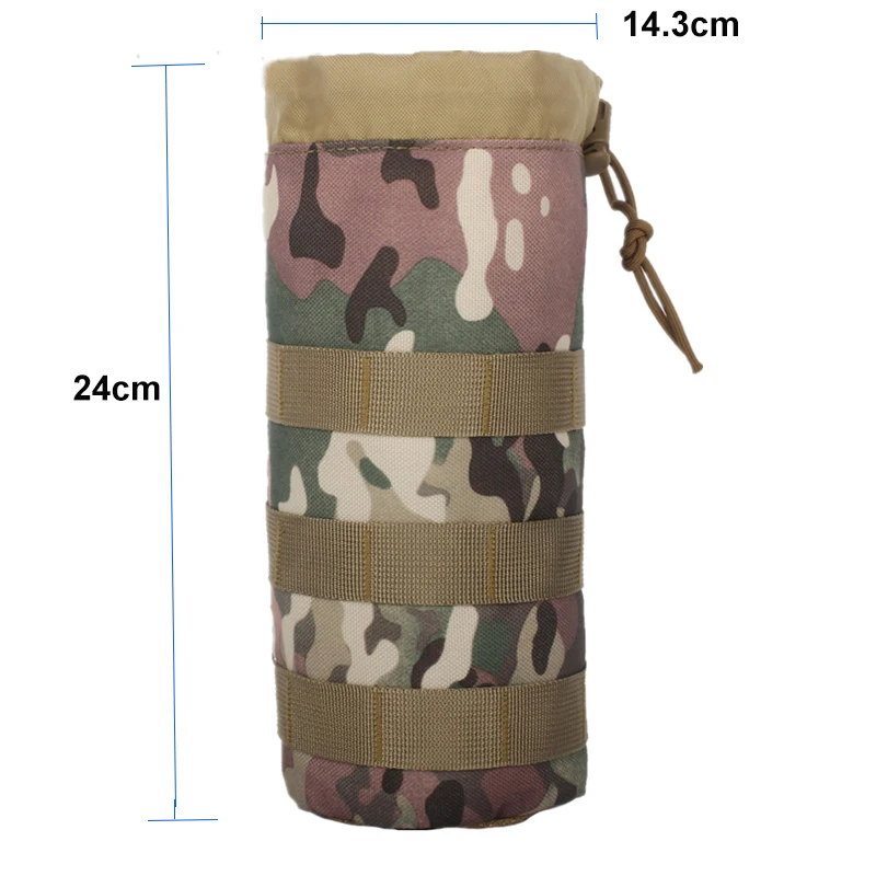 Soporte MOLLE para botella de agua con cordón base malla - imagen 2