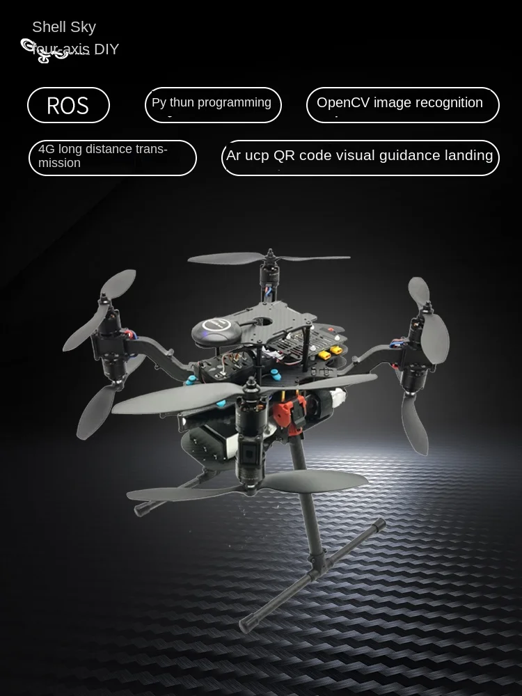 Diy Secondary Development of 360 UAV Raspberry Pie Computer Programming Open Source Four-axis Carbon Fiber Rack can be loaded.