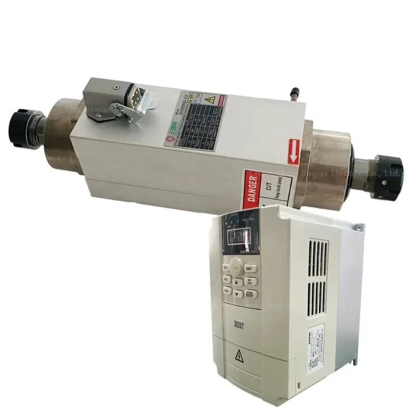 Double head cutting Machine tool er25 3.5kw ER32 6KW spindle 18000RPM precision air cooled cnc router spindle motor