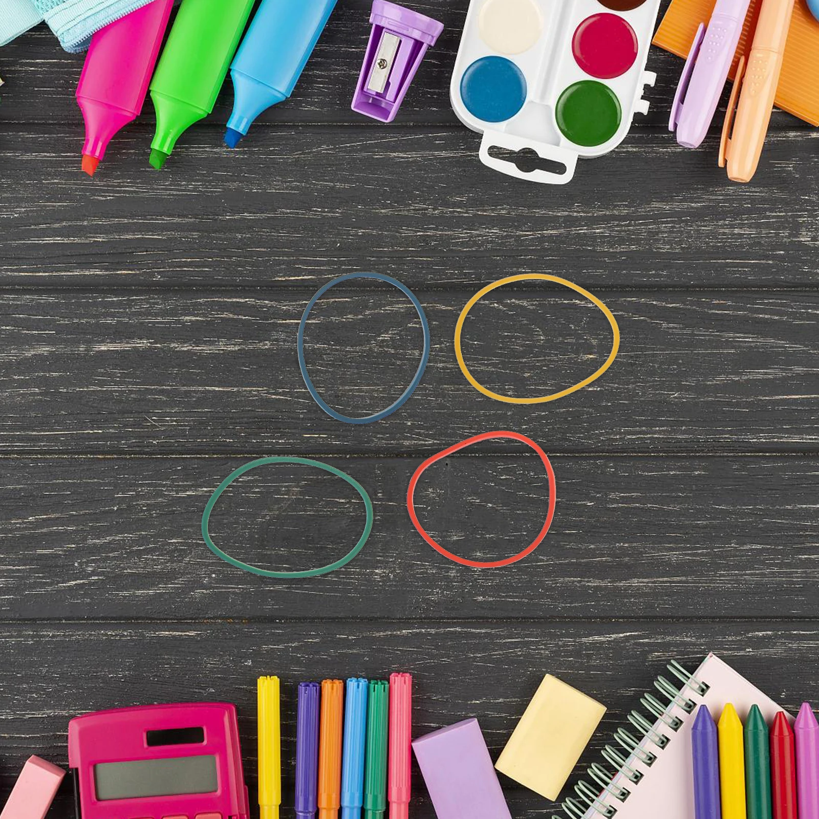 2 Boxen bunte Gummibänder, große Menge, sortiert, hell, zum Basteln, Heimdekoration, Gummiringe, Wohnaccessoire