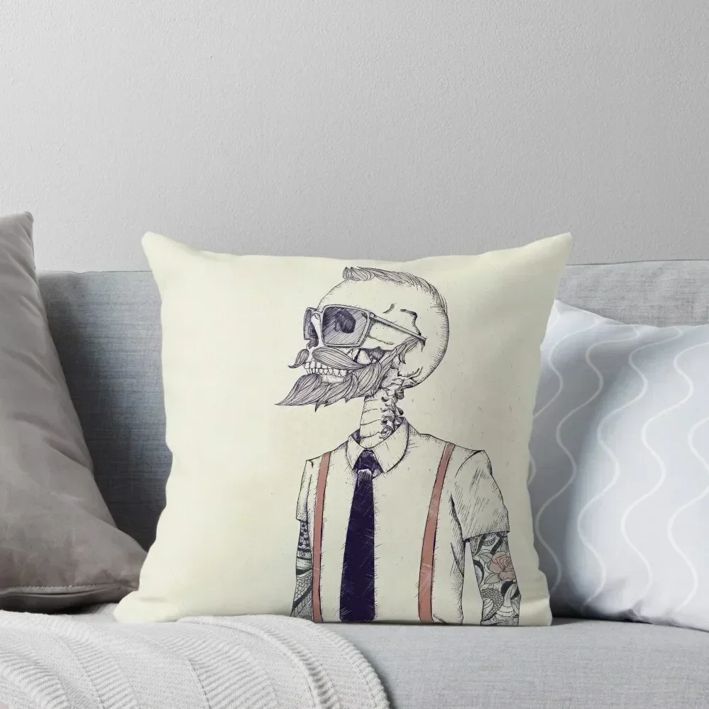 The Gentleman becomes a Hipster Throw Pillow Pillow Case Pillow Decor Sofa Cushion Cover Sofa Cover