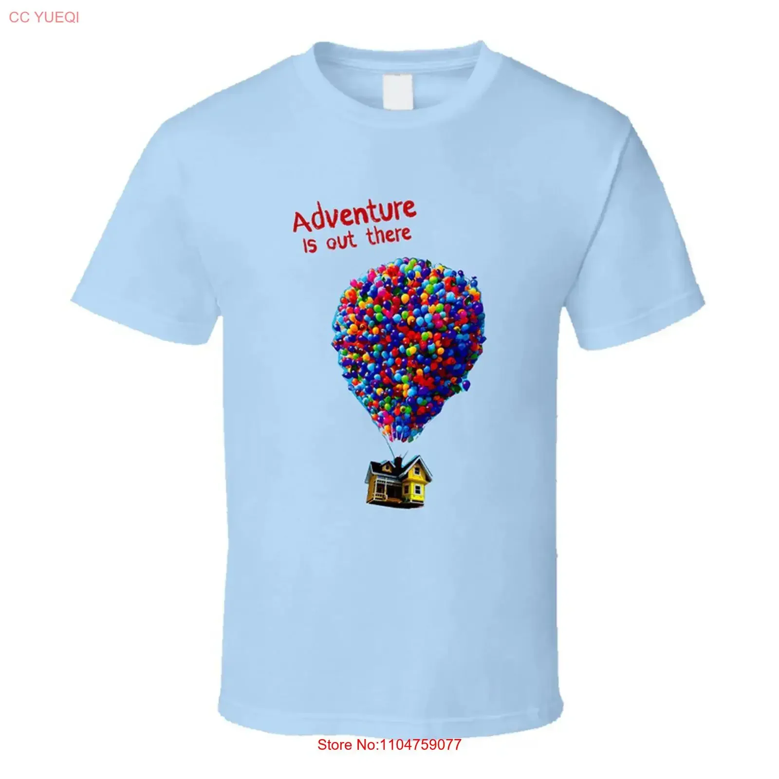 Adventure Is Out There Funny Balloon House Trending Hot T Shirt vintage Washed Slightly Unisex Top For Everyday Wear homme