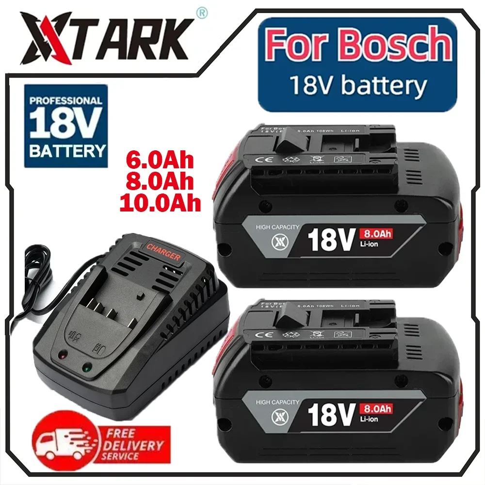 

AVTARK New High capacity Pro Core 18V 10.0Ah Lithium-Ion Battery Pack GBA18V80 for Bosch 18 Volt MAX Cordless Power Tool Drills