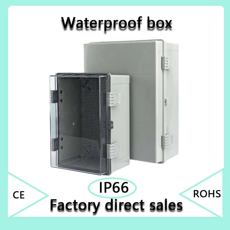 

IP66 Waterproof Plastic Enclosure With Hasp Electrical Junction Box Outdoor Sealed Switch Power Case Distribution Boxes