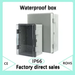 IP66 Waterproof Plastic Enclosure With Hasp Electrical Junction Box Outdoor Sealed Switch Power Case Distribution Boxes