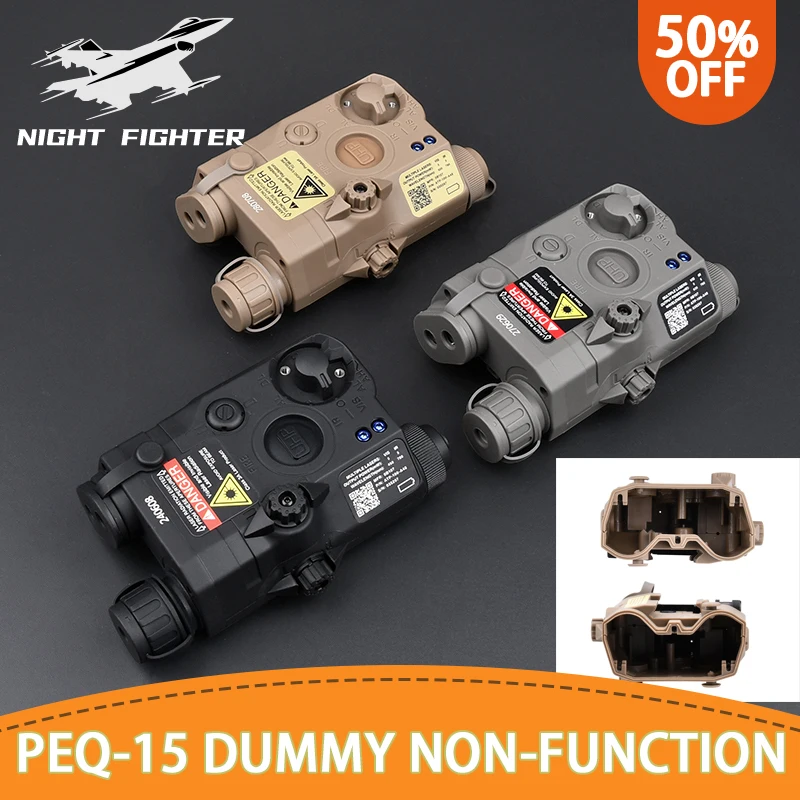 Tactical Peq-15 Nylon Indicator Dummy Box Wadsn PEQ15 UHP Toy Battery Box No IR Laser No Light Indicator Decorative Model Fit 20 power saving super long two way remote engine start motorcycle security alarm system with 2 lcd status indicator transmitters