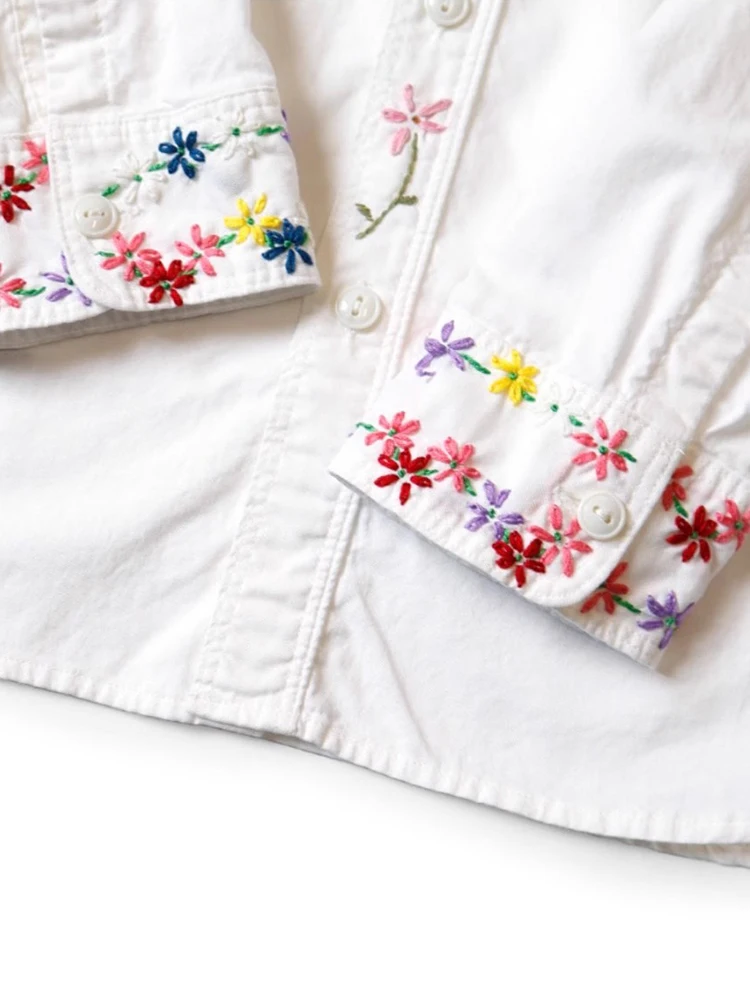 Csa KAPITAL de manga larga bordada para hombre y mujer, cuello informal, patrón floral de pájaros, resistente al desgaste,...