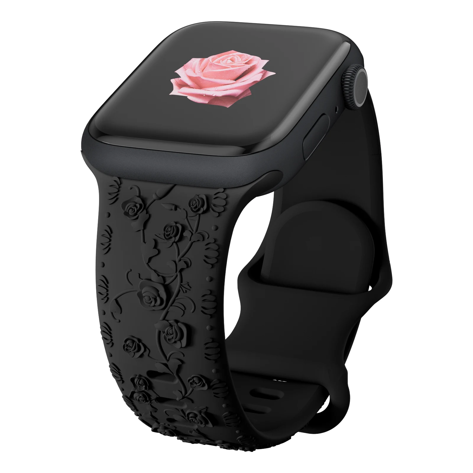 Für Apple Watch Armband 42mm 41 40 45mm 49mm 44mm Blumen-Gravur Armband Correa für iWatch Series 12 11 10 9 7 SE 6 8 Ultra4 – Detail 20