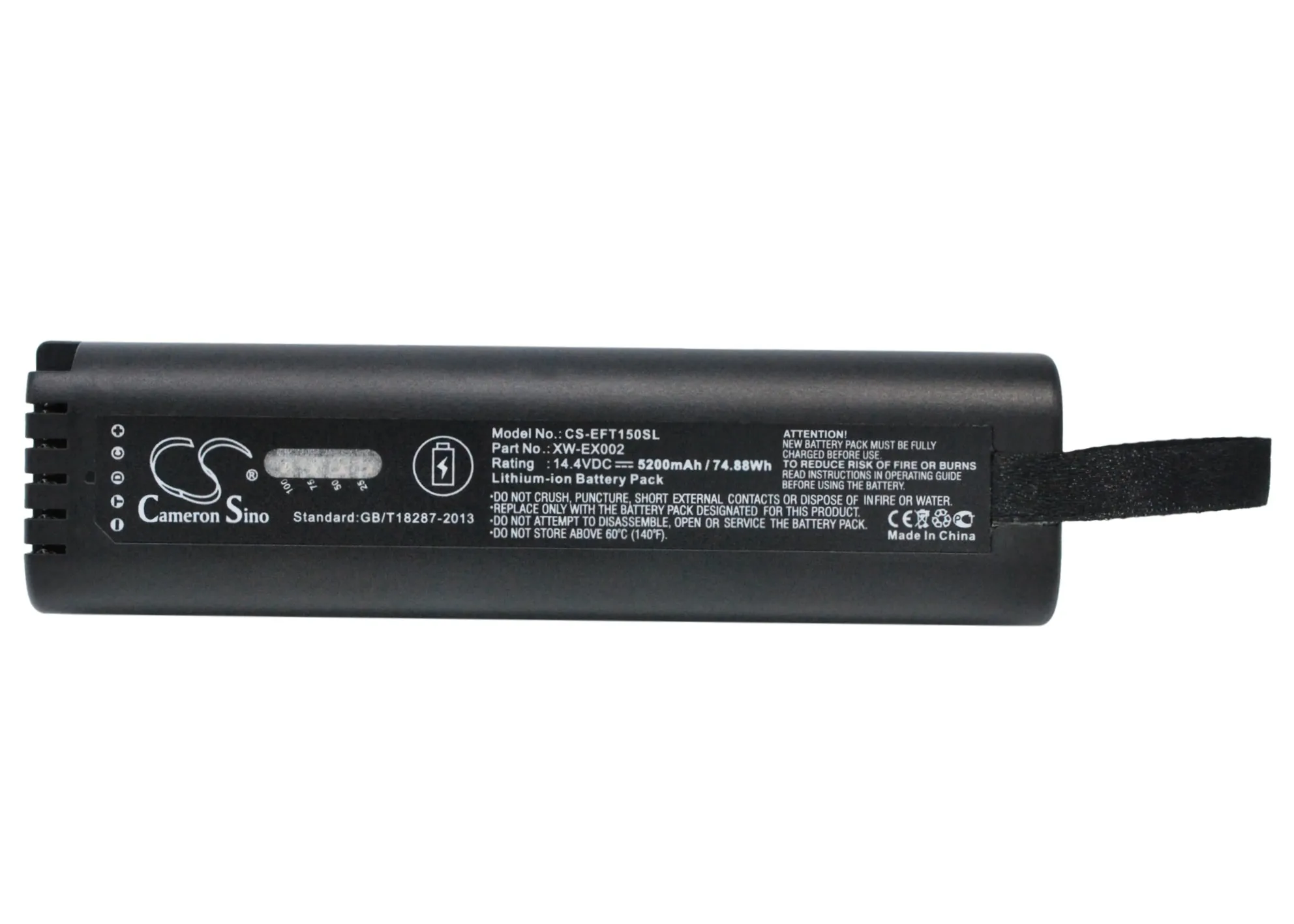 CS 5200mAh / 74.88Wh battery for EXFO FTB-150, FTB-200 L08D185A, L08D185UG, XW-EX002, XW-EX006