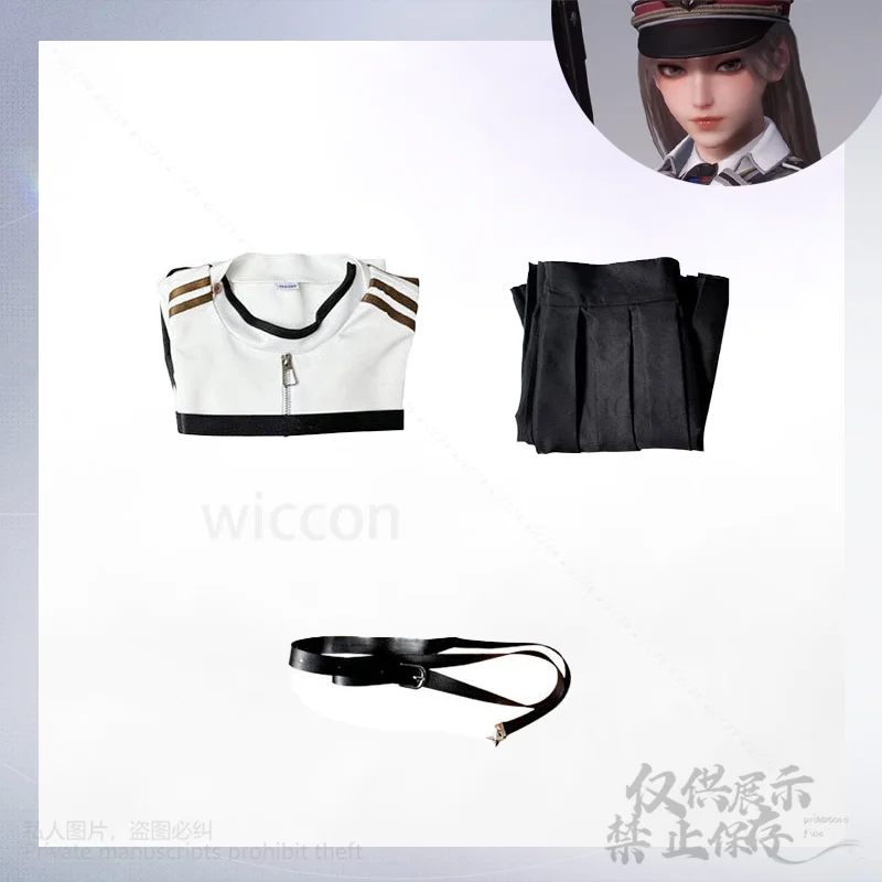 لعبة الحب والبطل في الفضاء العميق شيا يتشو كاليب زي تنكري مخصص بقلنسوة بيضاء بدلة صديقها الباروكات قلادة