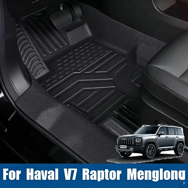 Full Waterproof TPE Car Floor Fit Auto Foot Pads Carpet Interior Modification Accessories For Haval V7 Raptor Menglong 2025 2026