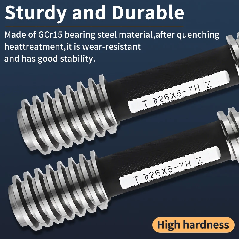 1PCS 7H Tr Type Trapezoidal Thread Plug Gauge MeasureTool Tr8-Tr30 High Quality GO And NOGO Tr8 10 12 14 16 18 20 22 24 26 28 30