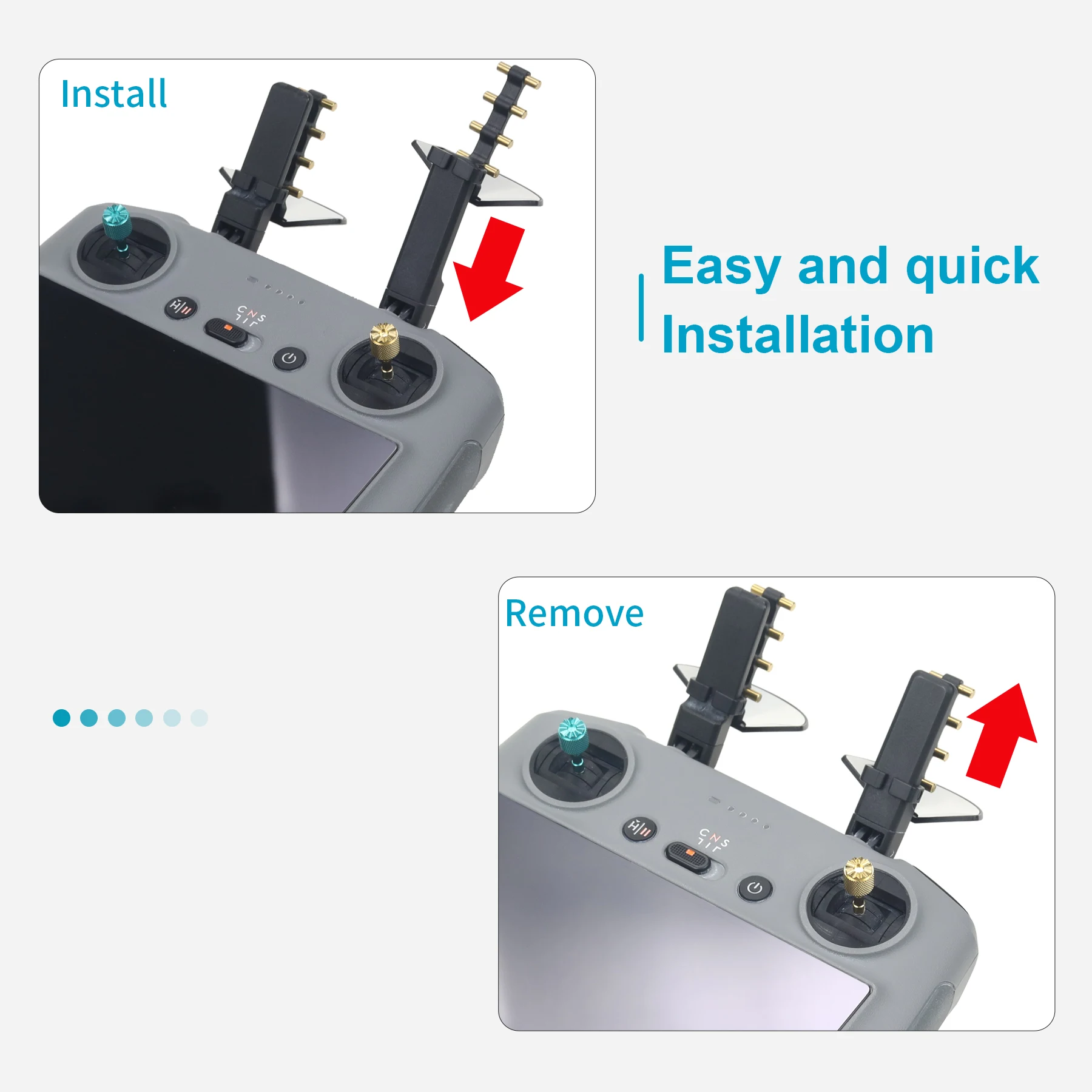 

Remote Control Signal Booster for DJI RC 2 Mini 4 Pro/Air 3 for DJI RC Pro Signal Booster Antenna Camera Accessory