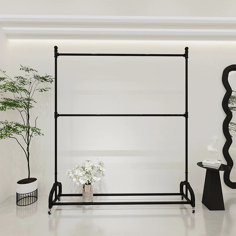 Black Balcony Coat Racks Minimalist Vintage Nordic Modern Coat Racks Bedroom Library Tendedero Ropa Plegable Home Furniture