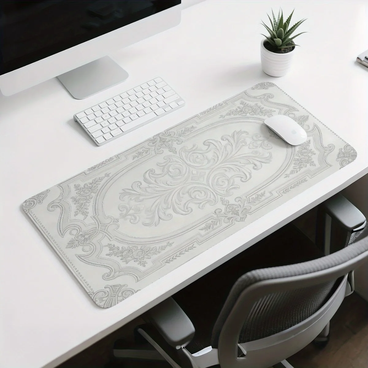 Arge Gaming Desk Mat Carved Ceiing PC Office Gaming Room Decor Gaming Deskpad Carpet Computer Mat Office Gadgets Mouse Mats