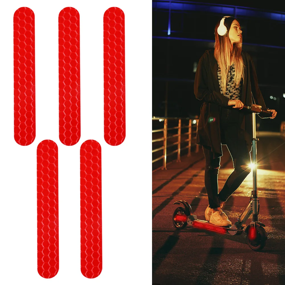 

4pcs/5pcs PVC Reflective Stickers For Ninebot-ES1 ES2 ES3 ES4 E22 E25 / Max G30 Electric Scooter Anti-reflective Night Warning