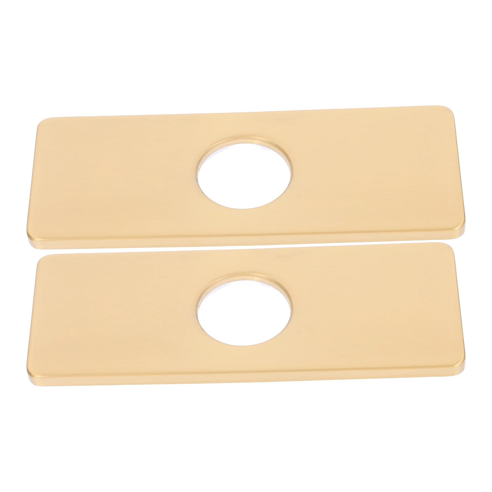

2Pcs Rectangle Escutcheons Plate Stainless Steel Deck Plate for Bathroom Kitchen Sink Faucet Mixer Tap Conceals Imperfections