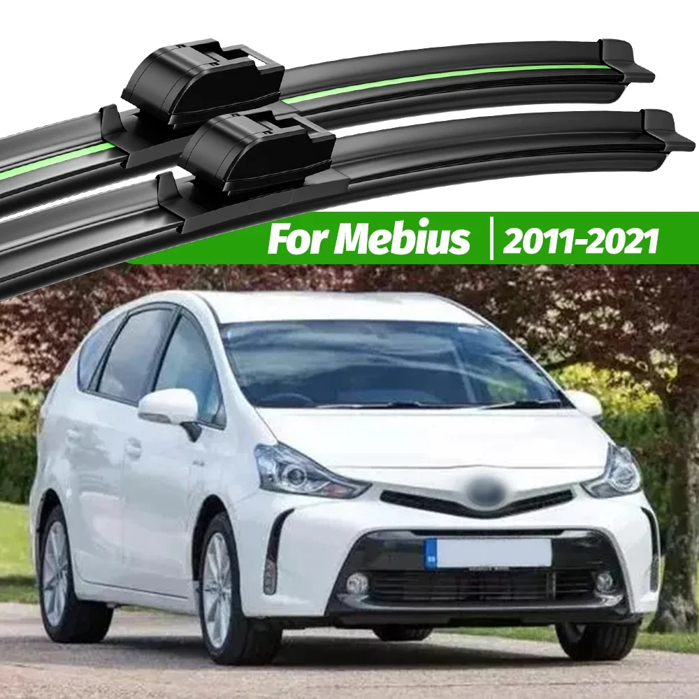 

For Daihatsu Mebius 2011-2021 2pcs Front Windshield Wiper Blades 2012 2013 2014 2016 2017 2020 Windscreen Window Accessories