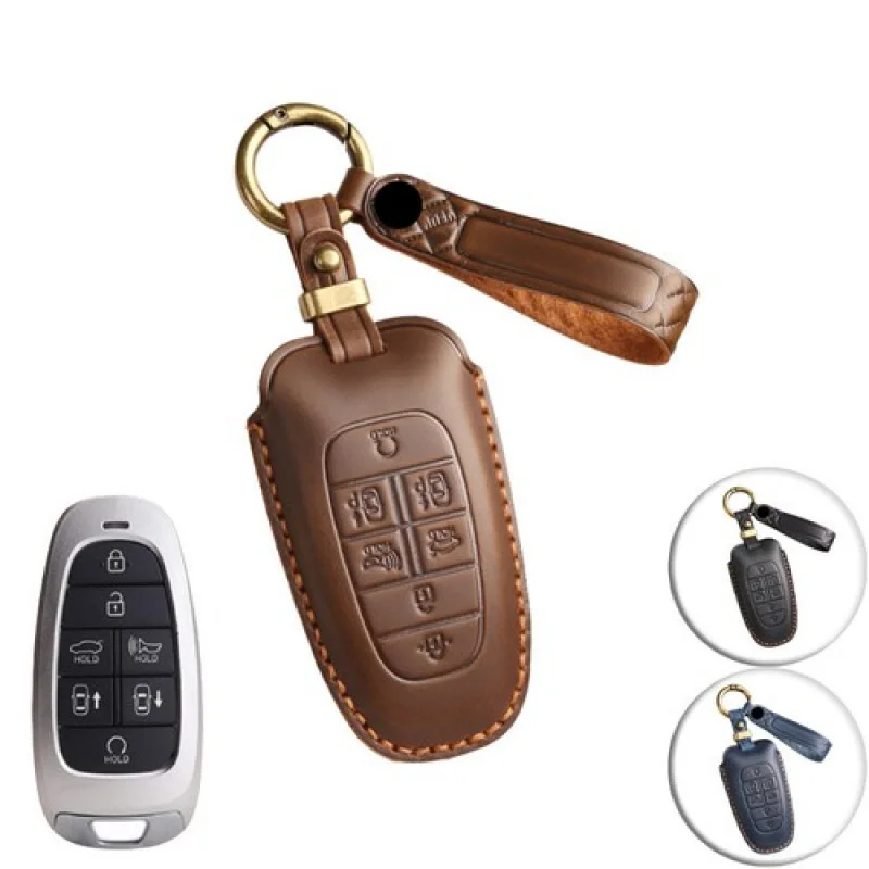 

Чехол-держатель для ключей из натуральной кожи A + для Hyundai Nexo Sonata 2019, чехол