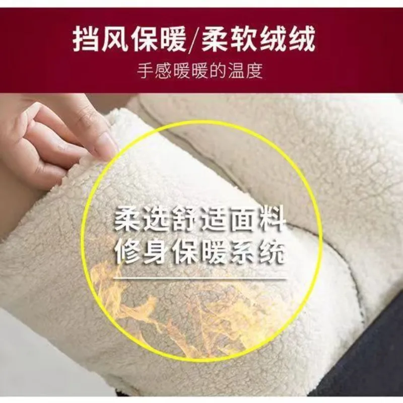 ผู้หญิงแบนด้านนอกสบายๆกางเกงผ้าฝ้ายกางเกงกางเกงฤดูหนาวเบาะสูงเอว Slim บางเสื้อผ้าสตรีกางเกงขายาว