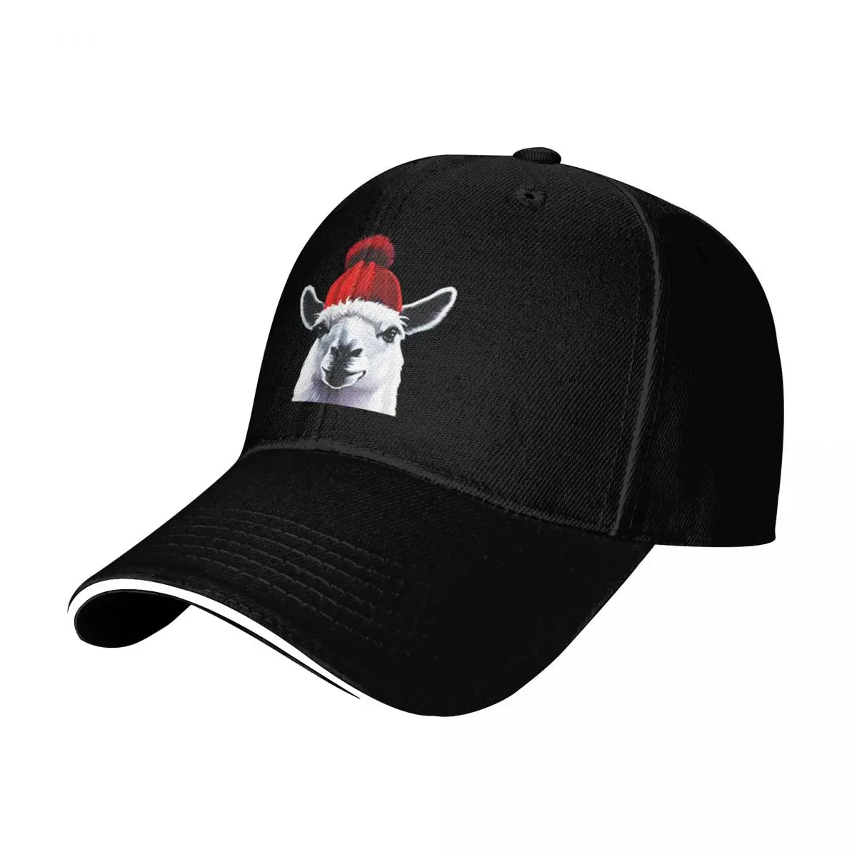 cute llama and alpaca Baseball Cap Six Panel Structured Crown Sun Protection UPF 50+ Breathable Mesh Back