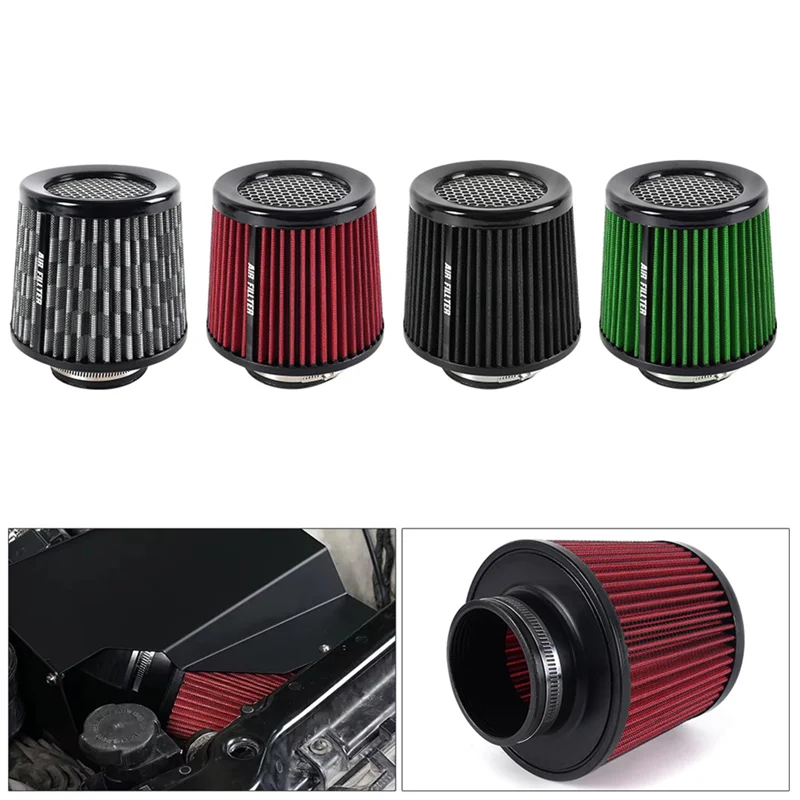 

Car Air Filter 76MM High Flow Air Filter Mushroom Filter 3-Inch-A67F