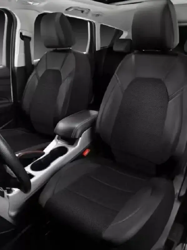 

9 Pieces Sandwich Stitched Car Seat Cover Wear-resistant Polyester Leather Universal Auto Cushion