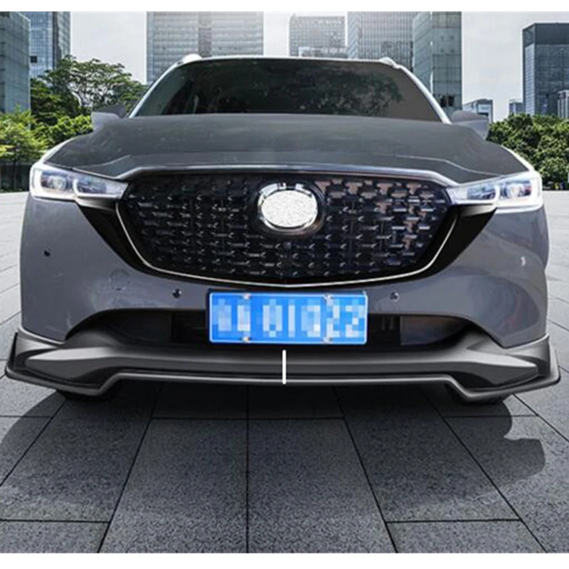 For ABS Front Bumper Lip Diffuser NEW Mazda CX-5 2022 2023 Refit Accessories Anti-Collision Car Spoiler Body Kit CX5