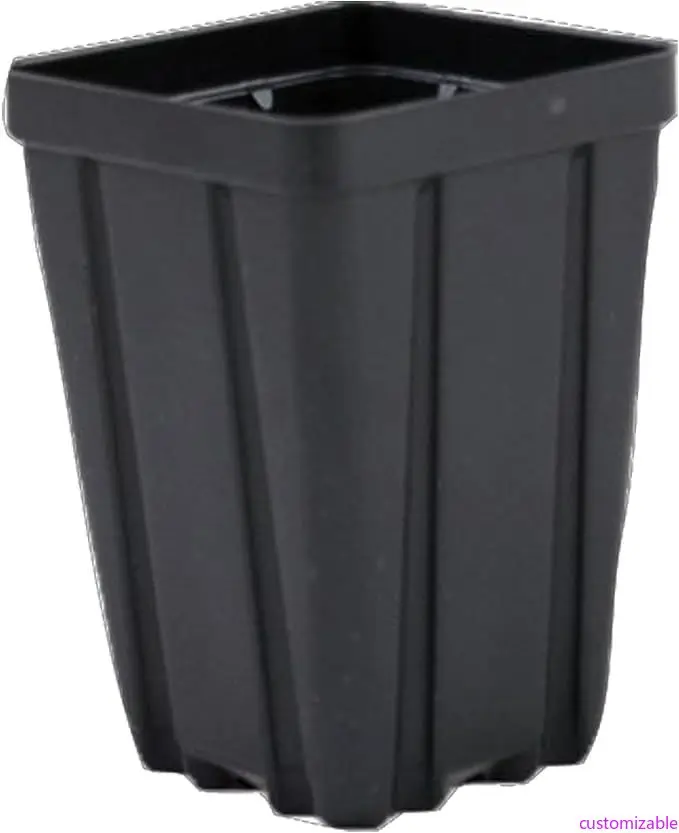 

Black Plastic Deep Square Greenhouse Pots, 3.5 x 5, 450-Pack