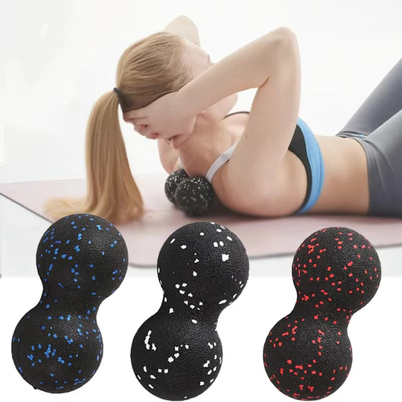 Pelotas de Yoga EPP en Forma de Cacahuete para Masaje Corporal, Pelota de Espuma de Alta Densidad para Relajación Muscular, Ejercicio, Fitness, Alivio del Dolor Cervical