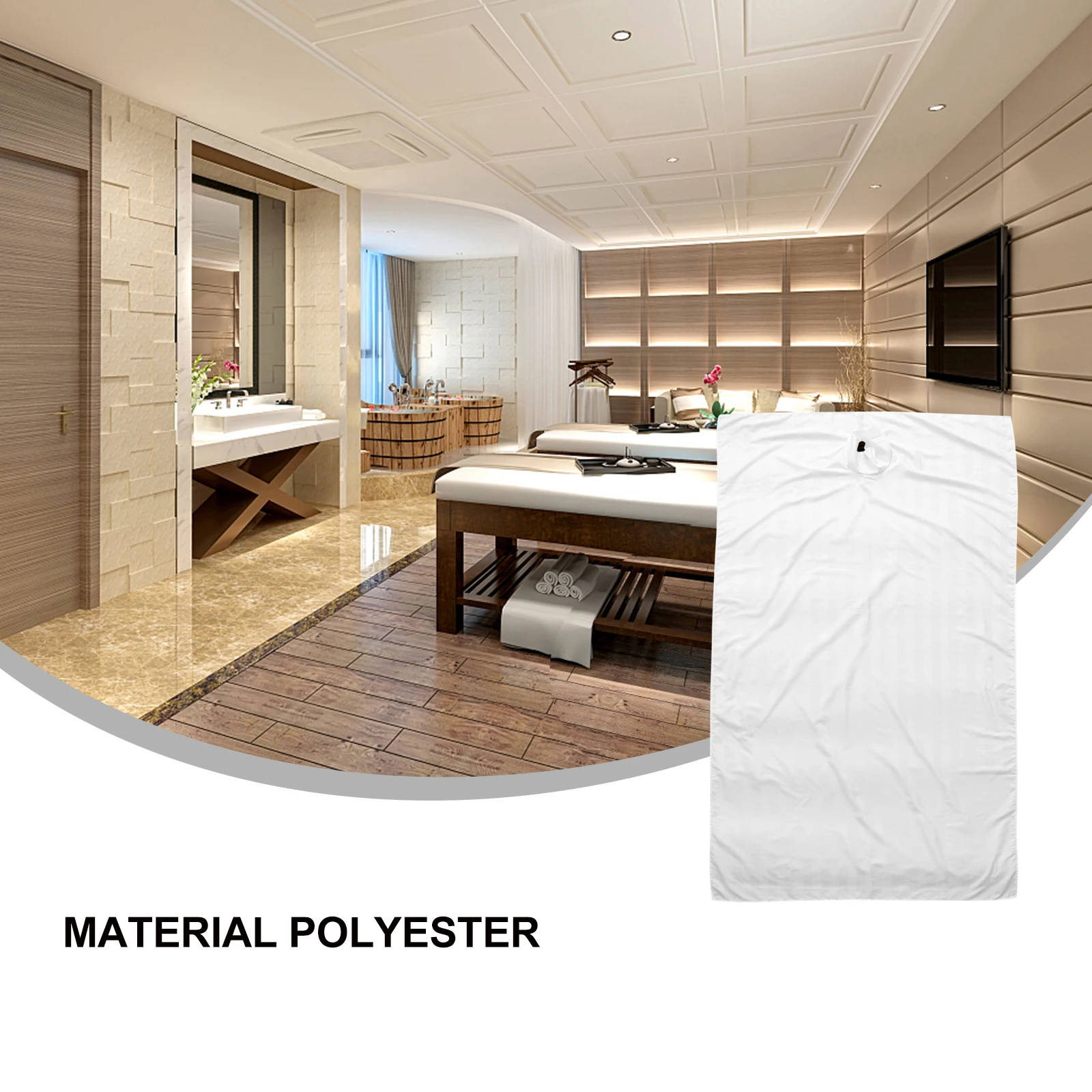 

1Pcs Massage Bed Sheet Polyester Smooth Soft Anti-Wrinkle Fast Dry Reusable Washable for Beauty Salon Spa