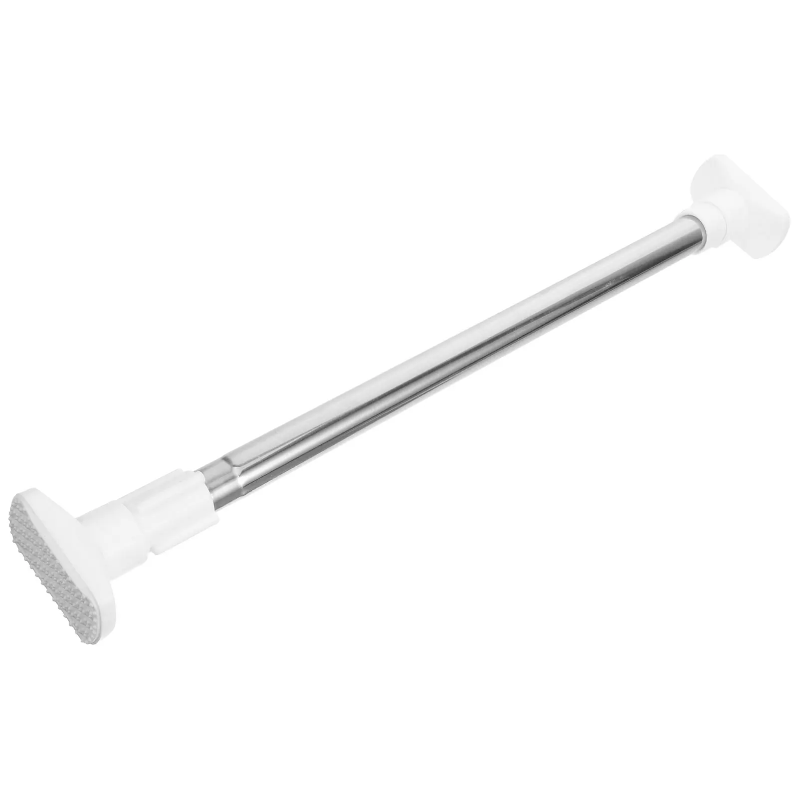 

1pc Shower Curtain Rod No Punching Elastic Telescopic Clothes Drying Rod ABS Stainless Steel Home Bath Accessories
