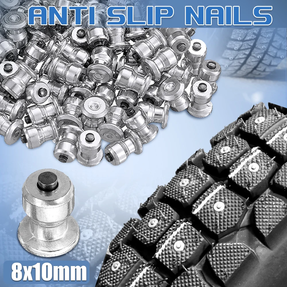 100/200/500PCS Car Tires Studs Screw Snow Spikes Wheel Tyre Snow Chains Studs For Shoes ATV Motorcycle Tire Winter Wheel Lugs