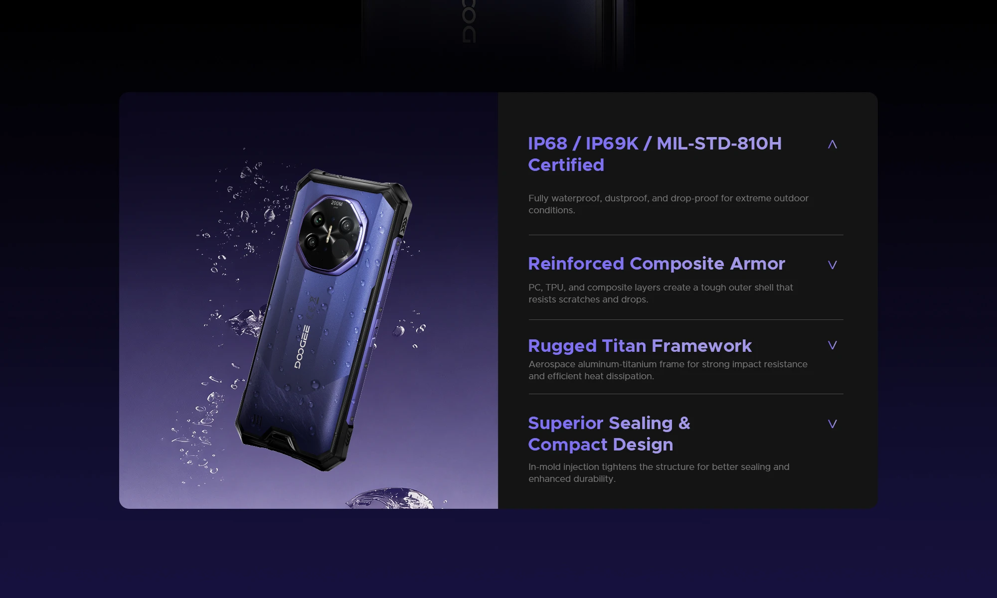 DOOGEE S300 Plus Thermal Imaging 5G Rugged Phone 6.78” FHD+120Hz 48GB+1TB Dimensity 8300 Octa-core 11000mAh Smartphon Android 16