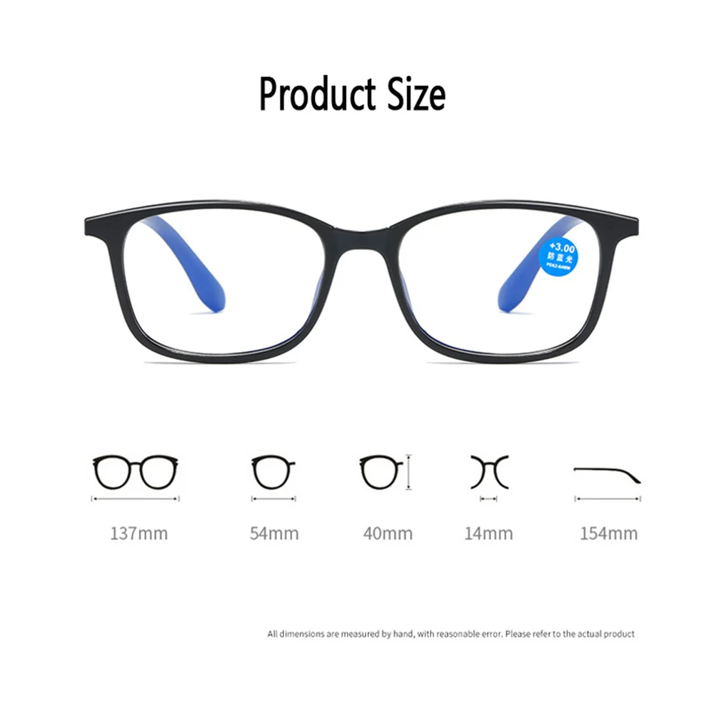 Zilead 0-0.5-1-1.5...-4 Myopia Glasses Women Men Anti Blue Light Finished Shortsighted Eyeglasses Computer Optical Goggle Unisex