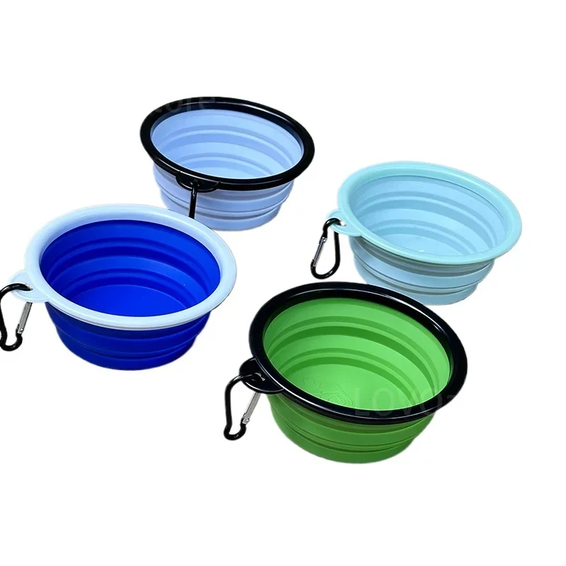 Dog folding bowl out water bowl portable accompanying drinking  dog cat bowl outdoor drinkingpet supplies basin