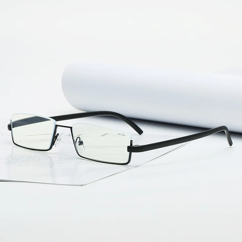 TR90 Reading Glasses with Case for Men HD Anti Blue Ray Ultra Light Eyeglasses with Case Fashion Reading Glasses for the Elderly