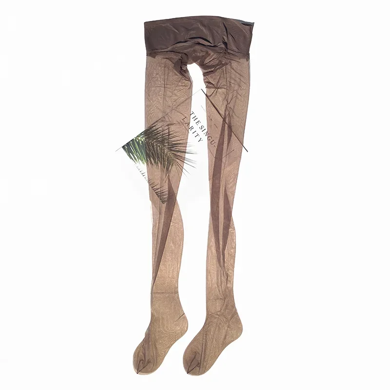 0.01D 울트라 얇은 팬티 스타킹 여성 여름 스타킹 섹시한 투명 메쉬 스타킹 레이디 에로틱 란제리 양말 레그웨어를 통해 봅니다