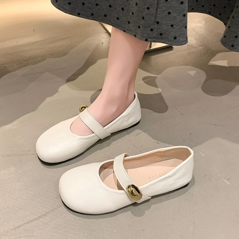 

Shoes Woman Flats Square Toe Shallow Mouth Dress 2025 New Summer Spring Shoes Woman 2025 Shallow Mouth