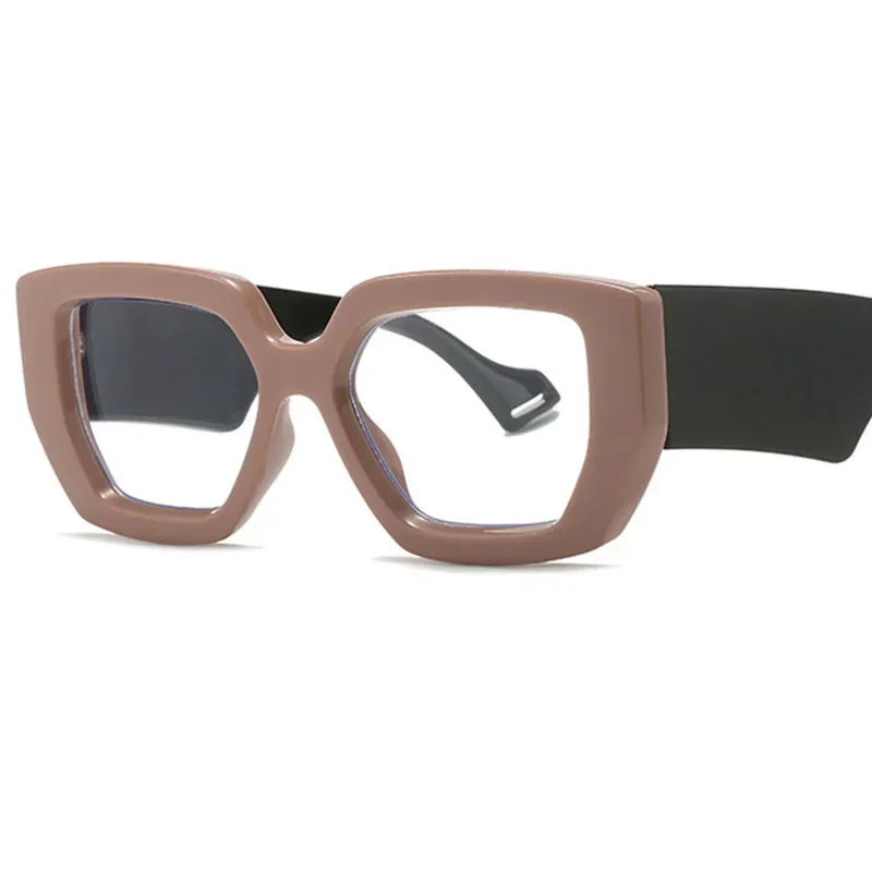 Y2k Cool Handsome Square Glasses Unlimited Anti Blue Light Women's Decorative Clear Computer Glasses image 4