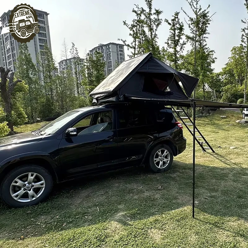 

Cost-Effective Car Awning Roof Top Tent New Design Half-Hardshell Tri-Folding Roof Top Tents