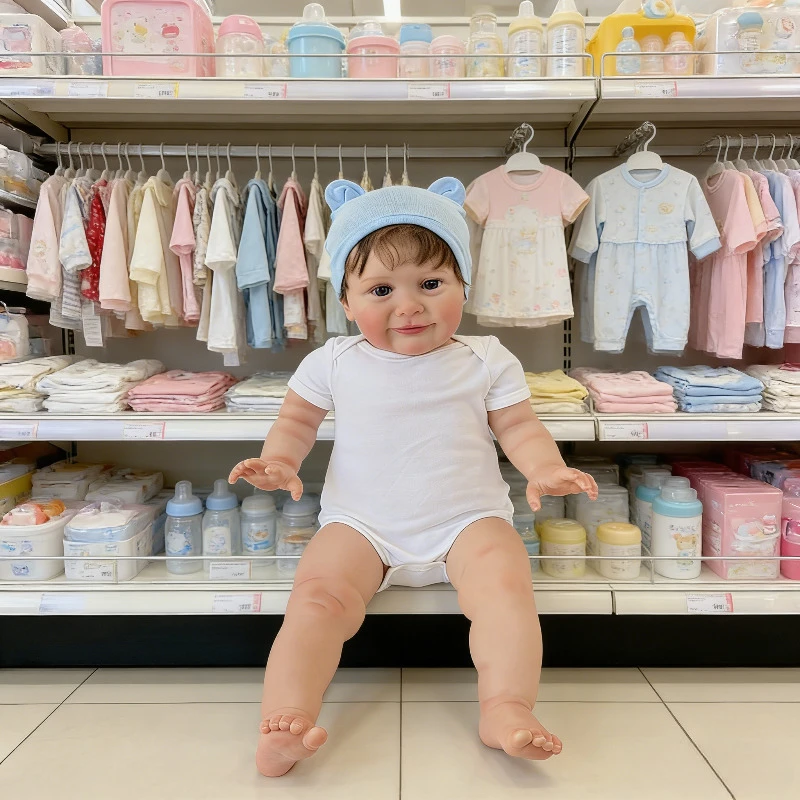 

66CM Zoe Reborn Lifelike Cute Finished Doll with Rooted Hair Collectible Doll