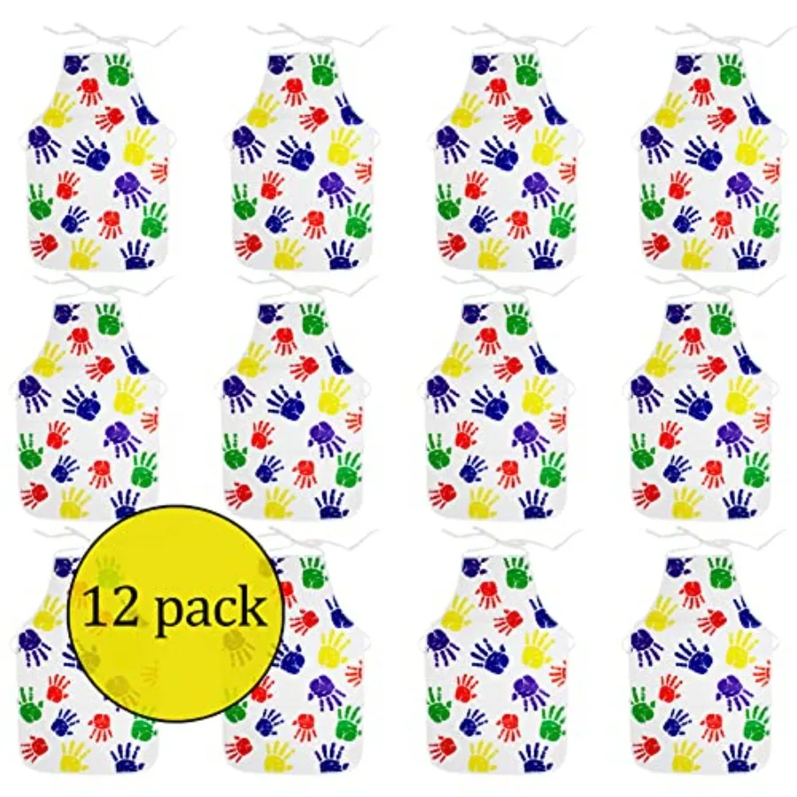 مآزر الرسم s مقاوم للماء الفنان ساحة الطلاء لسهولة مسح الفنان المئزر قابلة لإعادة الاستخدام الفن المئزر الفينيل المئزر للرعاية النهارية للفئة الفنية #3