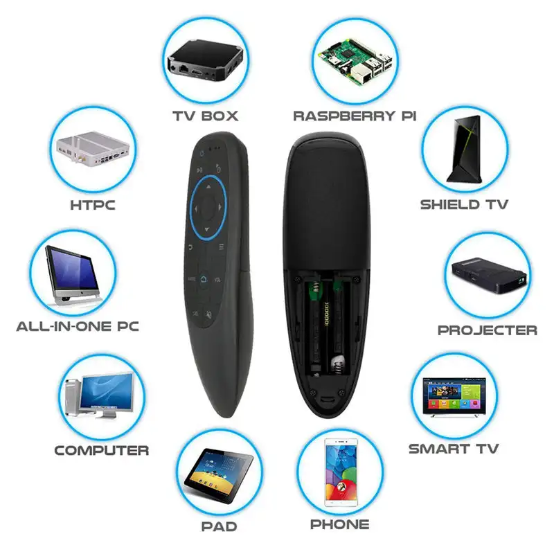 CarAiBOX Bluetooth 5.0 Air Mouse Wireless Gyro G10S BT5.0 No USB receiver smart remote control for smart for no-touch screen Car